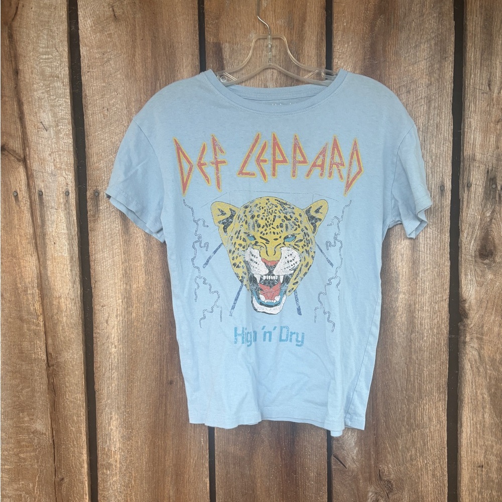 🎸 Def Leppard High‎ 'n' Dry Graphic Band T-Shirt – Small Y2K Grunge Skater Rock